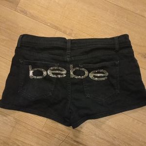 Bebe Black Bling Shorts